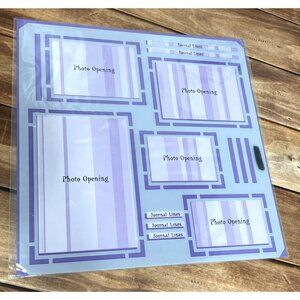Plan a Page Scrapbooking PHOTO Layout Template Stencil BY EK SUCCESS